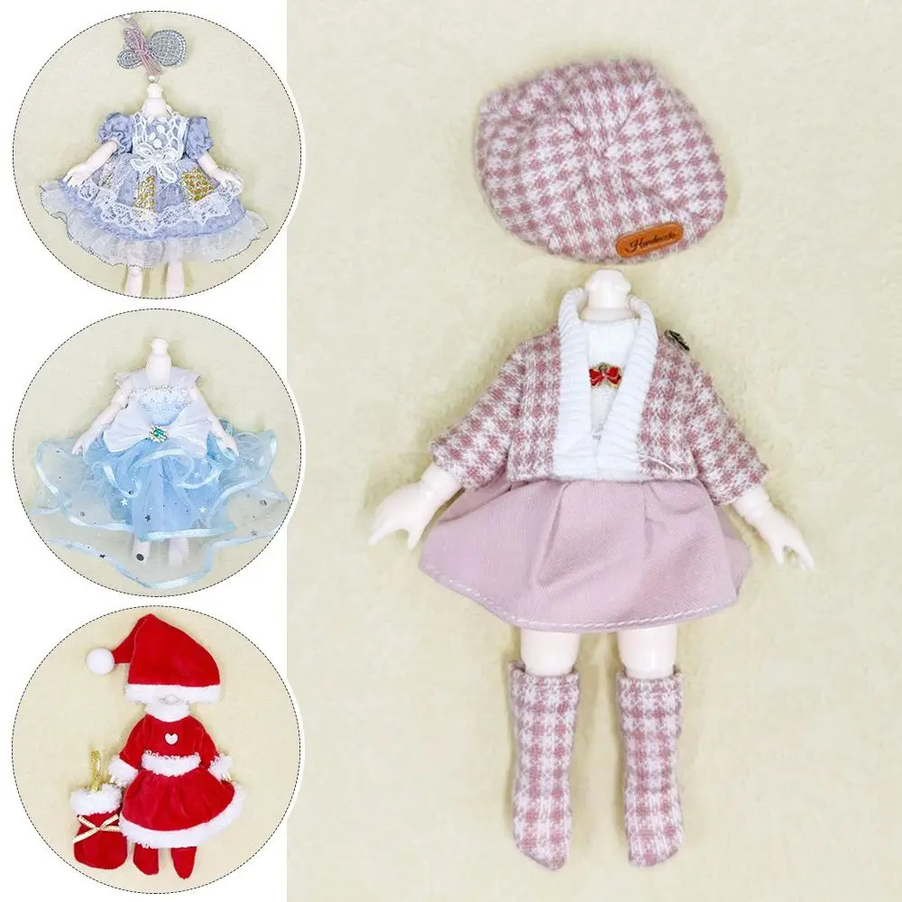 High Quality Fashion Doll Clothes 18 Styles Toys T-shirt Pants Children DIY Girls Doll Skirt 16~17cm Doll/1/8 BJD Doll