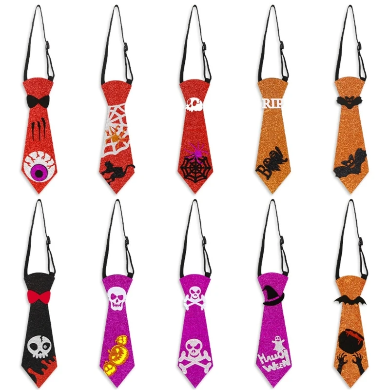 Halloween Tie Party Decorative Necktie Festival Hanging Decoration Haunted House Ornament Seasonal Ornament Party Props