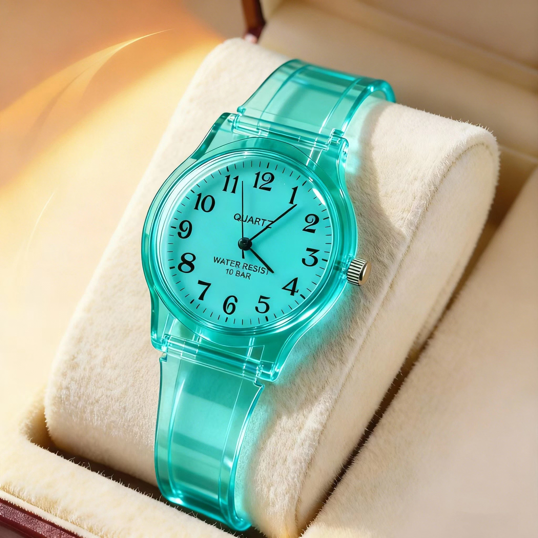Nueva marca simple de silicona WOKAI, reloj de cuarzo informal, relojes de silicona de cristal para mujer, reloj de pulsera femenino, gran oferta