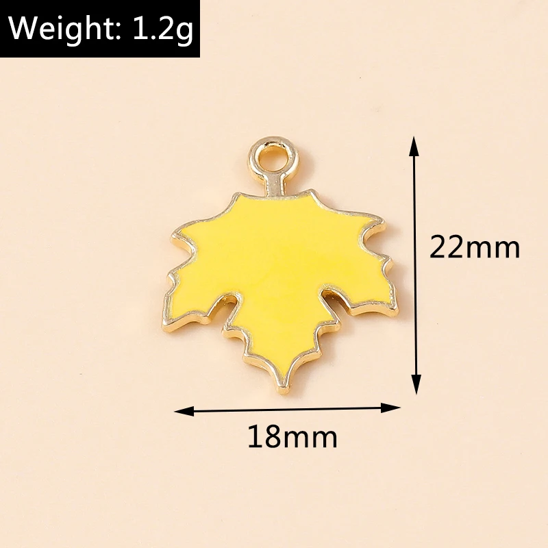 Leslie 10 Stück niedliche Herbst-Anhänger zum Erntedankfest, Ahornblatt, Pilz, Apfel, Kürbis, Anhänger für Armbänder, Halsketten, Schmuckherstellung – Detail 23