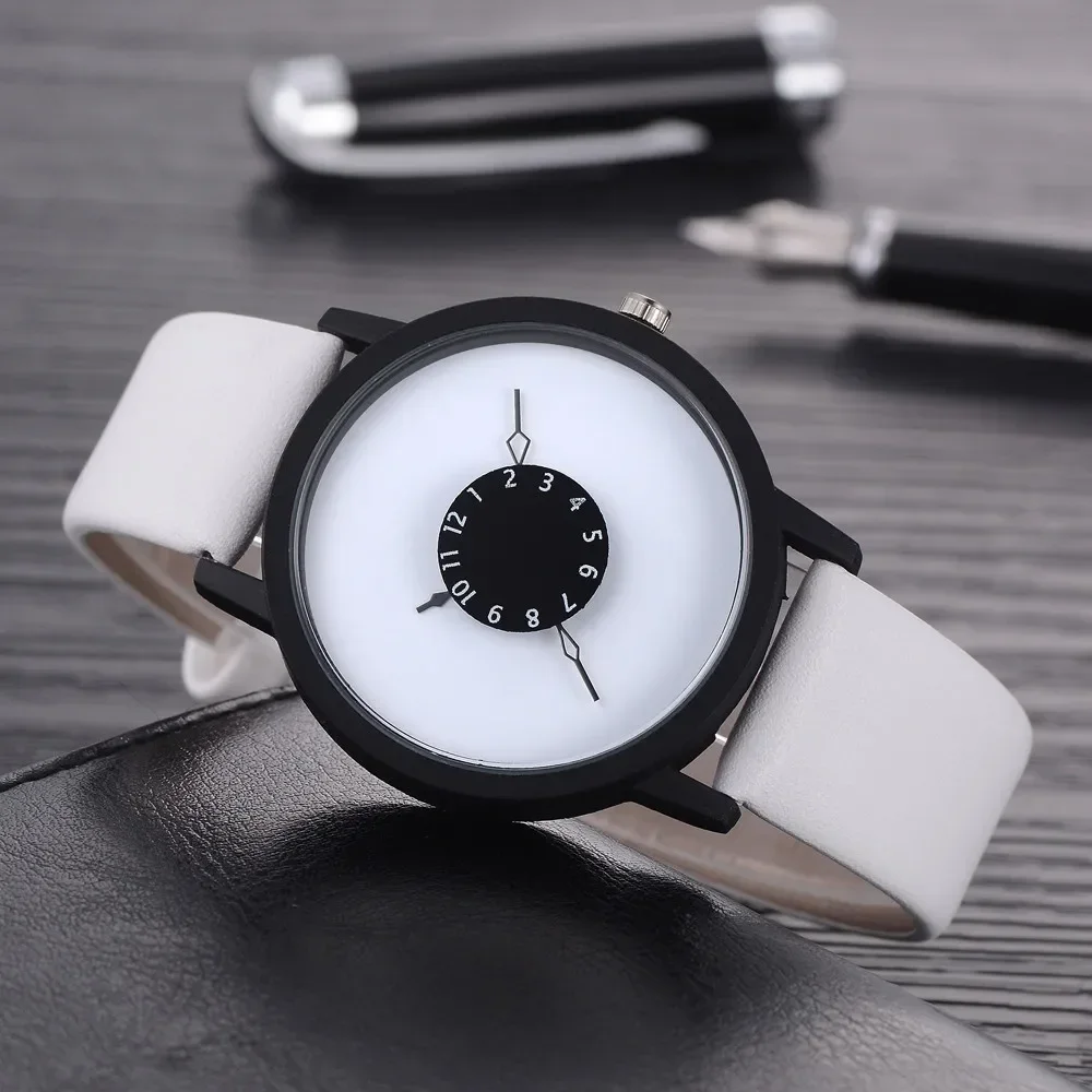 Casual Fashion Unisex Black Women Men Watches High Quality Ultra Thin Quartz Watch Woman Elegant Dress Ladies Watch Montre Femme