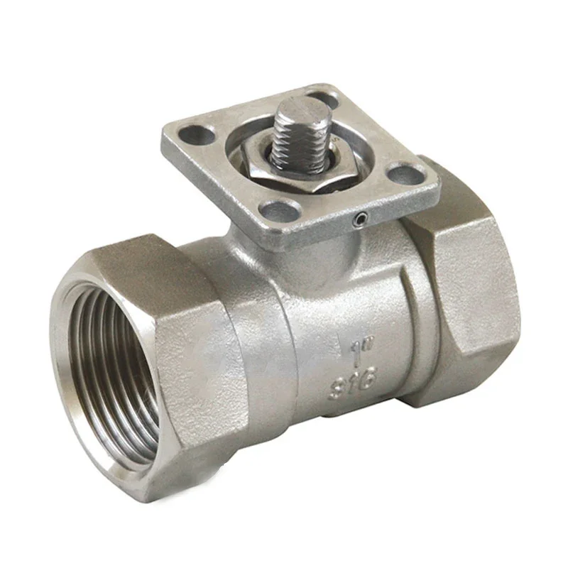 304 Stainless Steel One-piece High Platform Ball Valve Internal Thread 1/2