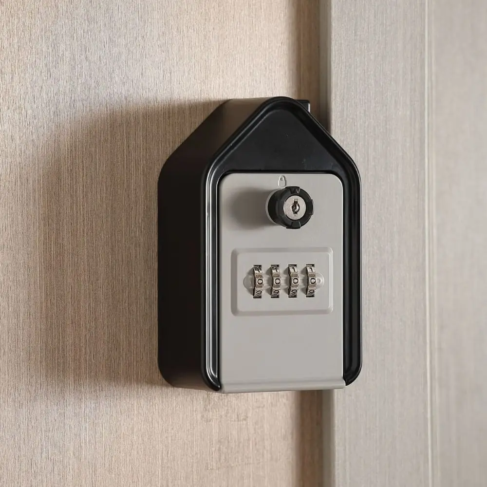Resettable Combination Key Lock Box Weatherproof Waterproof Key Storage Box Anti-double Opening High-capacity