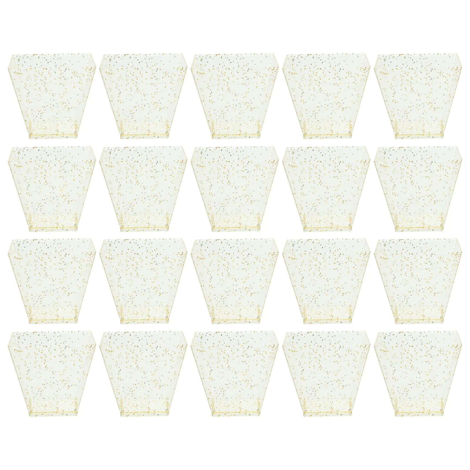 

50pcs Dessert Clear Plastic Serving Cups for Ice Cream Pudding Mousse Appetizers Transparent Party Dessert Cup Compact