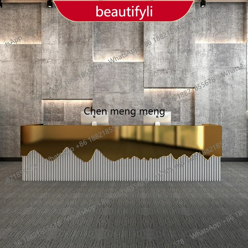 01A Study Podium Reception Desk Front Church Pulpit Shop Cashier Reception Desks Modern Restaurant Mostrador Recepcion Bar Furni
