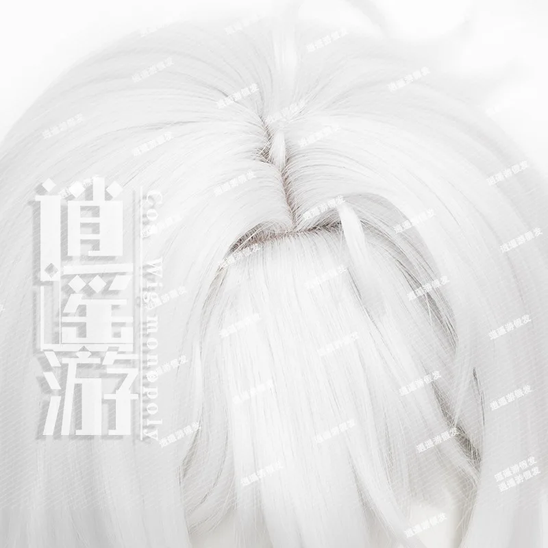 Game Genshin Impact Natlan Iansan Cosplay Wig 100CM White Heat Resistant Synthetic Wig Halloween Party Anime Iansan Cosplay Wigs