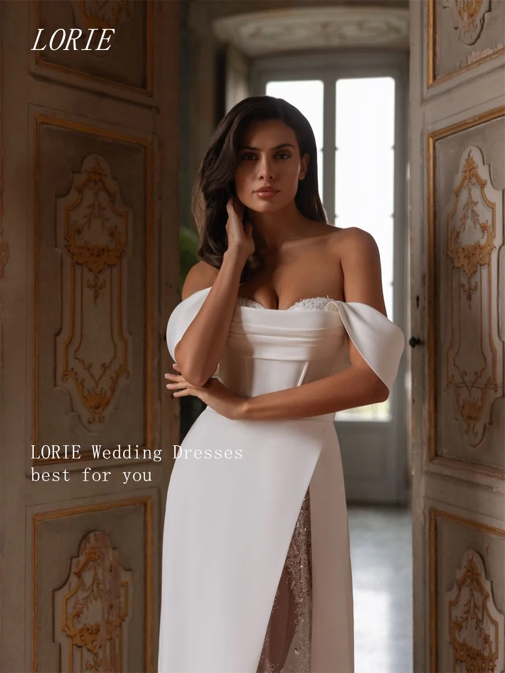 LORIE Luxury Mermaid Civil Wedding Dress Sweetheart Bridal Dresses Appliques Lace Engagement Wedding Gown Customized 2026