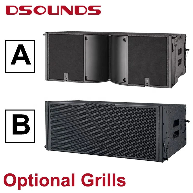 Dual 12 Inch Line Array Speaker with Neo Woofer & Waterproof for Outdoor Concerts, Festivals & Live Events