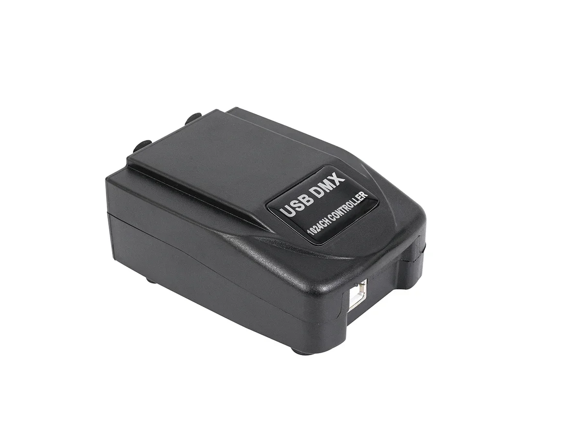 2025 Premium Products USB duo DMX interface signal decoded for Stage Light 1024CH software dmx 512 lighting controller