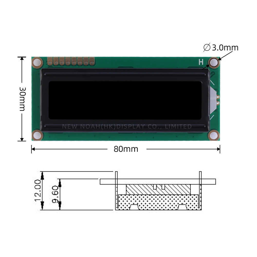 Russian BTN Black Film Ice Blue 1602Y Serial Port LCD Module 2*16 1602 Multiple Word Libraries AIP31068 Character Screen