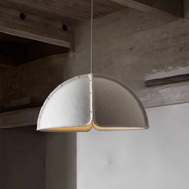 Danish Design Felt Pendant Light Nordic Minimalist Hanging Lamp Creative Art Grey Living Room Shop Bedroom Dining Table Lamps