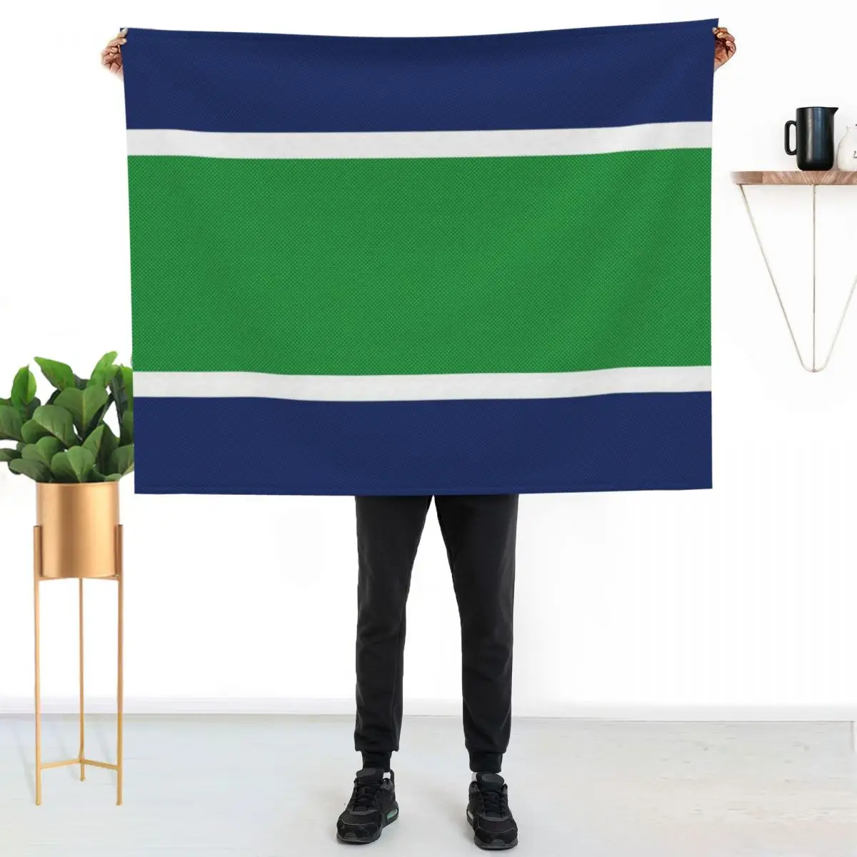Vancouver Hockey Masks Throw Blanket Fashion Sofas halloween cosplay anime Soft Plush Plaid Flannel manga Blankets
