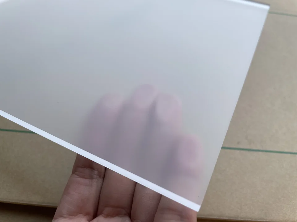 8 Pièces Feuilles Acrylique Transparentes