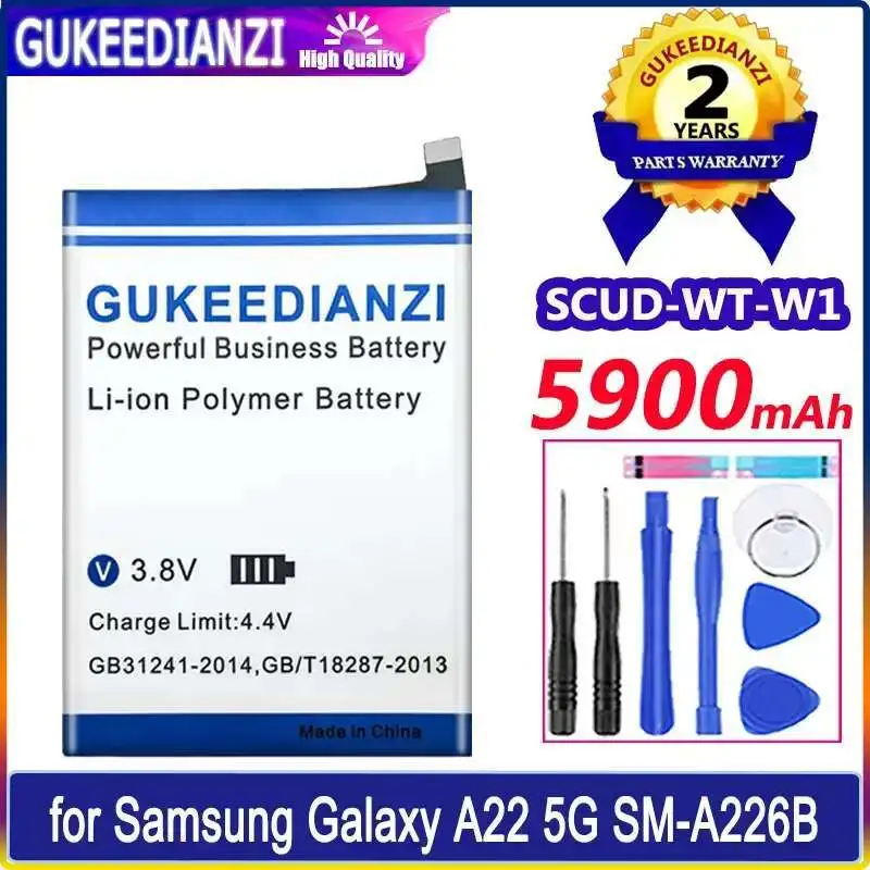 

Аккумулятор мобильного телефона для Samsung SM-A226B Galaxy A22 5G SMA226B долговечная производительность Scud-WT-W1 5900 мАч