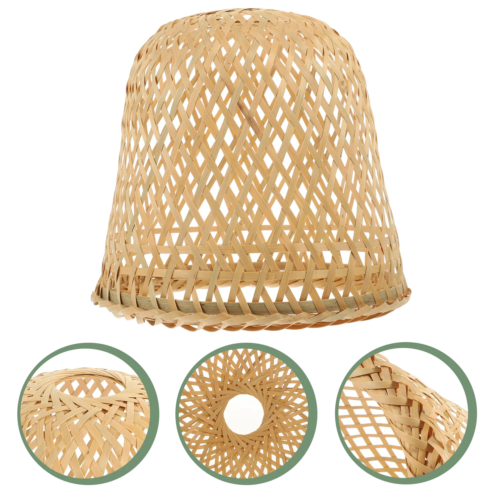 Bamboo Lampshade Light Covers Handmade Chinese Style Pendant Lamp Shade for Balcony Japanese Restaurant Corridor Soft Light