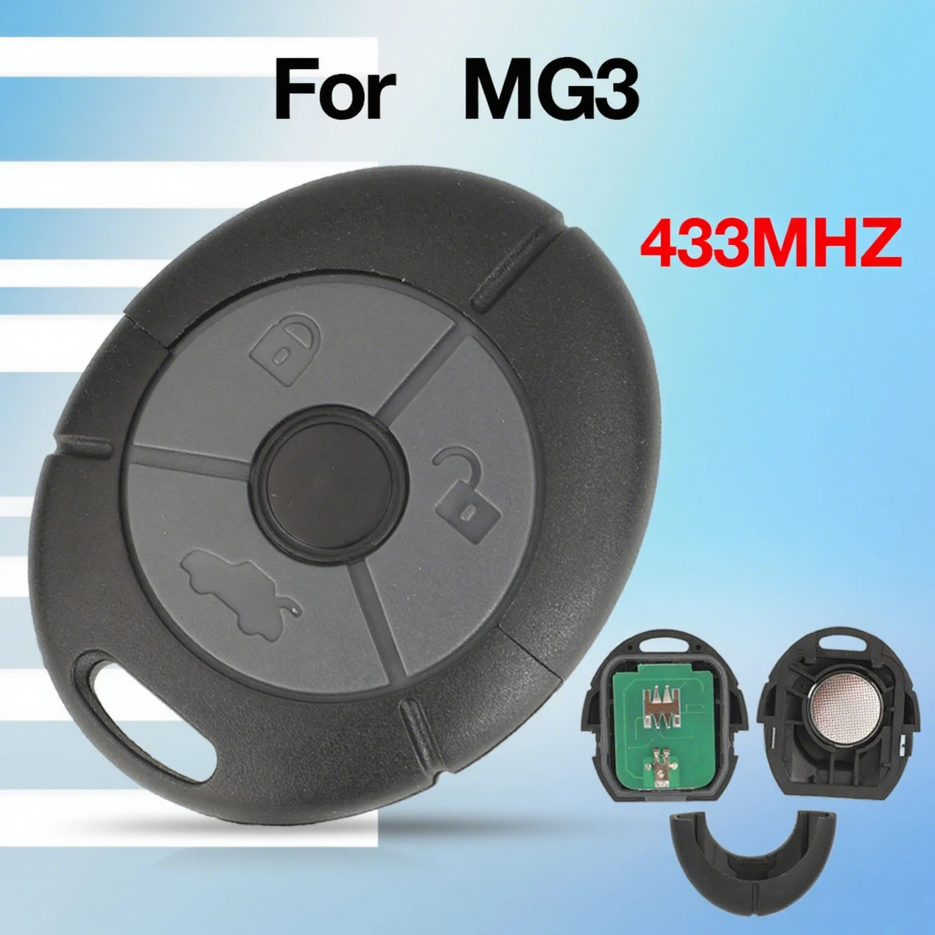 jingyuqin Smart Remote Car Key For Rover 25 45 MG 3 TF ZR ZS Lifting 2003+ Auto Keyless Control 433Mhz Full Key