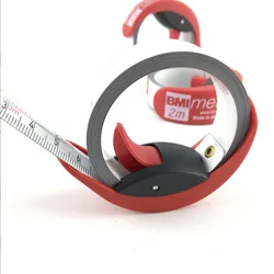 BMI Meter BMImeter Pocket Measure Tape 2 m Ruler Stopper Belt Clip Metric and Imperial system Fast measuring tape
