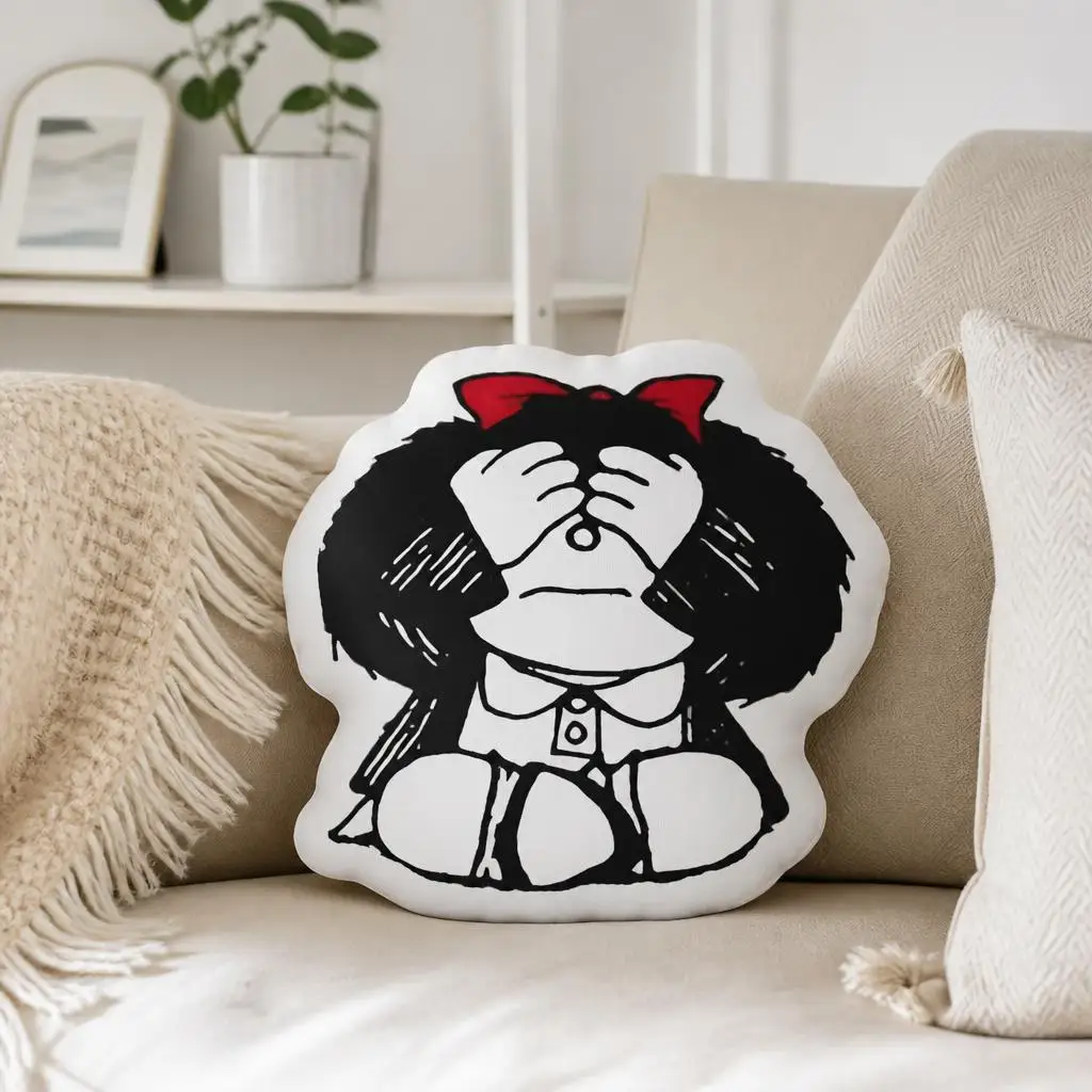 funny Mafaldas Cushion Irregular Stuffed Throw Pillow Home Decor Gift Sofa Bed