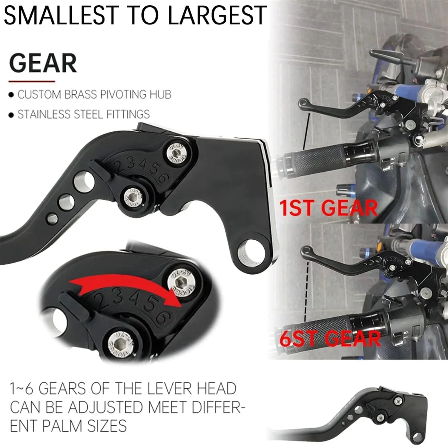 Short long Black Clutch & Brake Lever FOR Triumph Tiger 1200 Explorer 2012-2017 TIGER 1200 EXPLORER/XEXC/XR 2012-2022 view 6