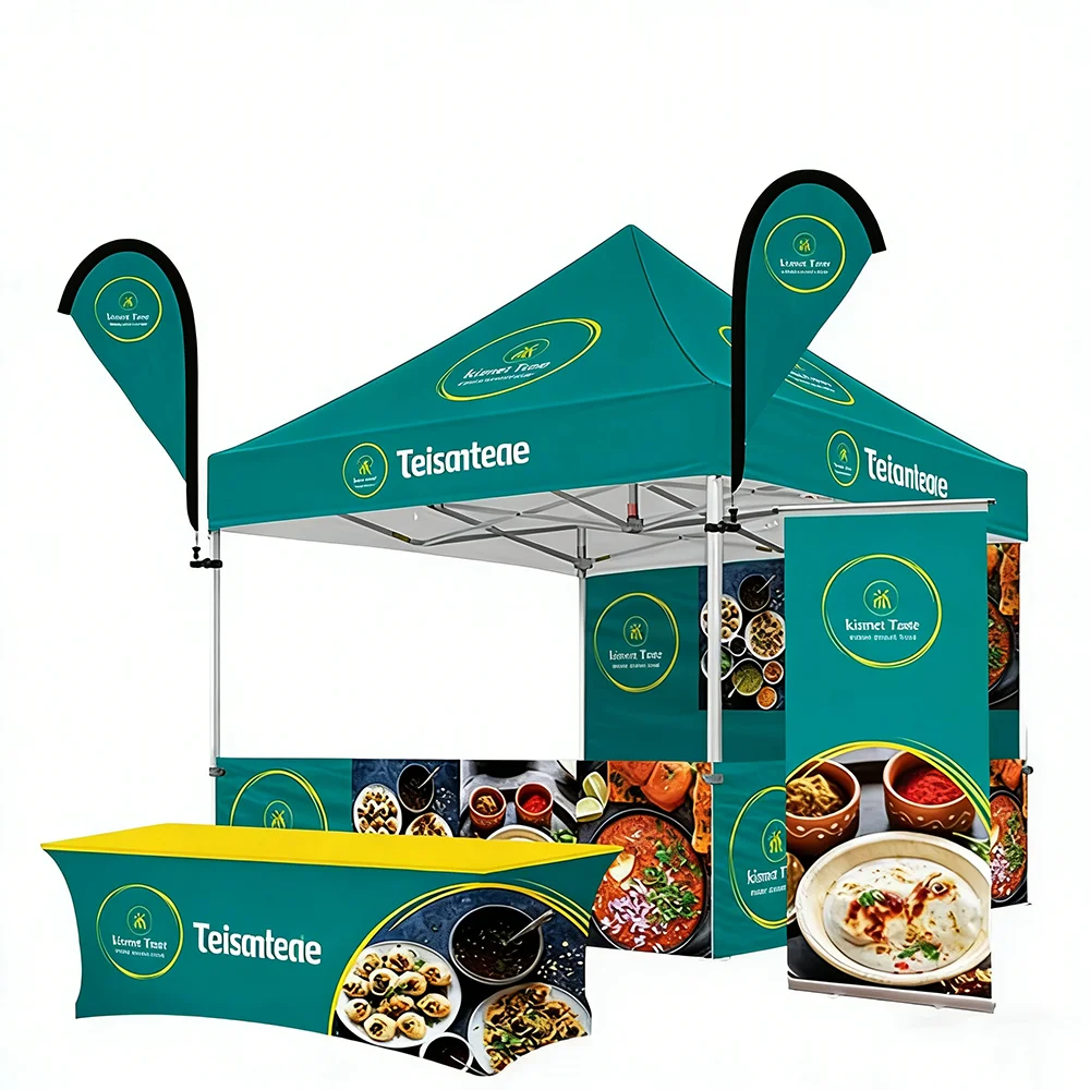CustomizableOutdoor Trade Festival Marketing Custom Printed Full Color Canopy Tent Advertising Promotional Event Tent with Digit