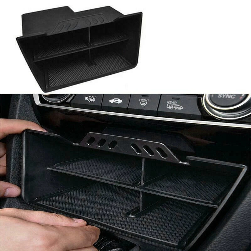 In-Vehicle Multi Function Car Central Control Storage Box Tiered Lattice Accessories for Honda Civic 10Th 2016-2021