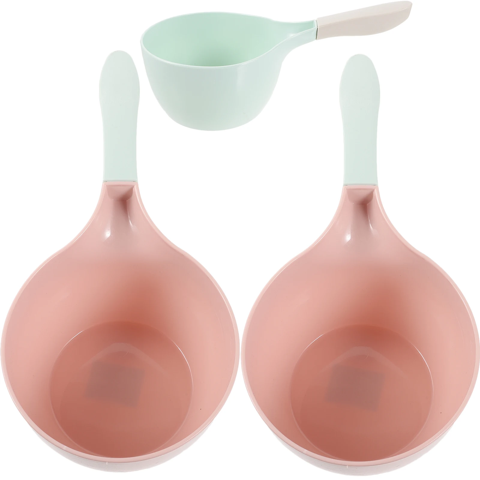

3pcs Plastic Water Ladle Thick Bathing Spoon Kitchen Scoop Shower Dipper Reusable Plant Watering Garden Tool Easy Clean
