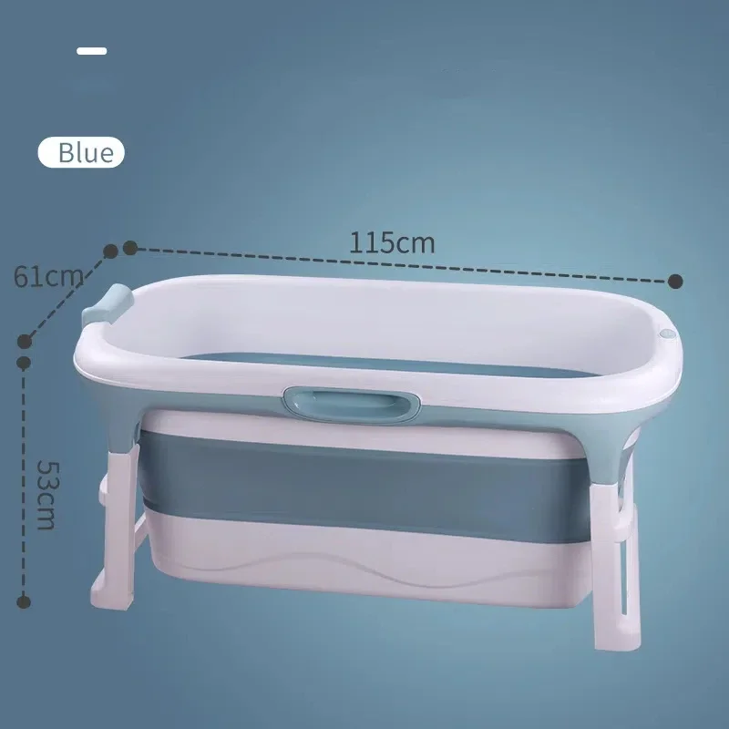 

Baby Folding Tub Bath Tub Baby Children's Bath Tub Tub Tub Large Sitting and Lying Bath Tub Foldable Children's Bathtub