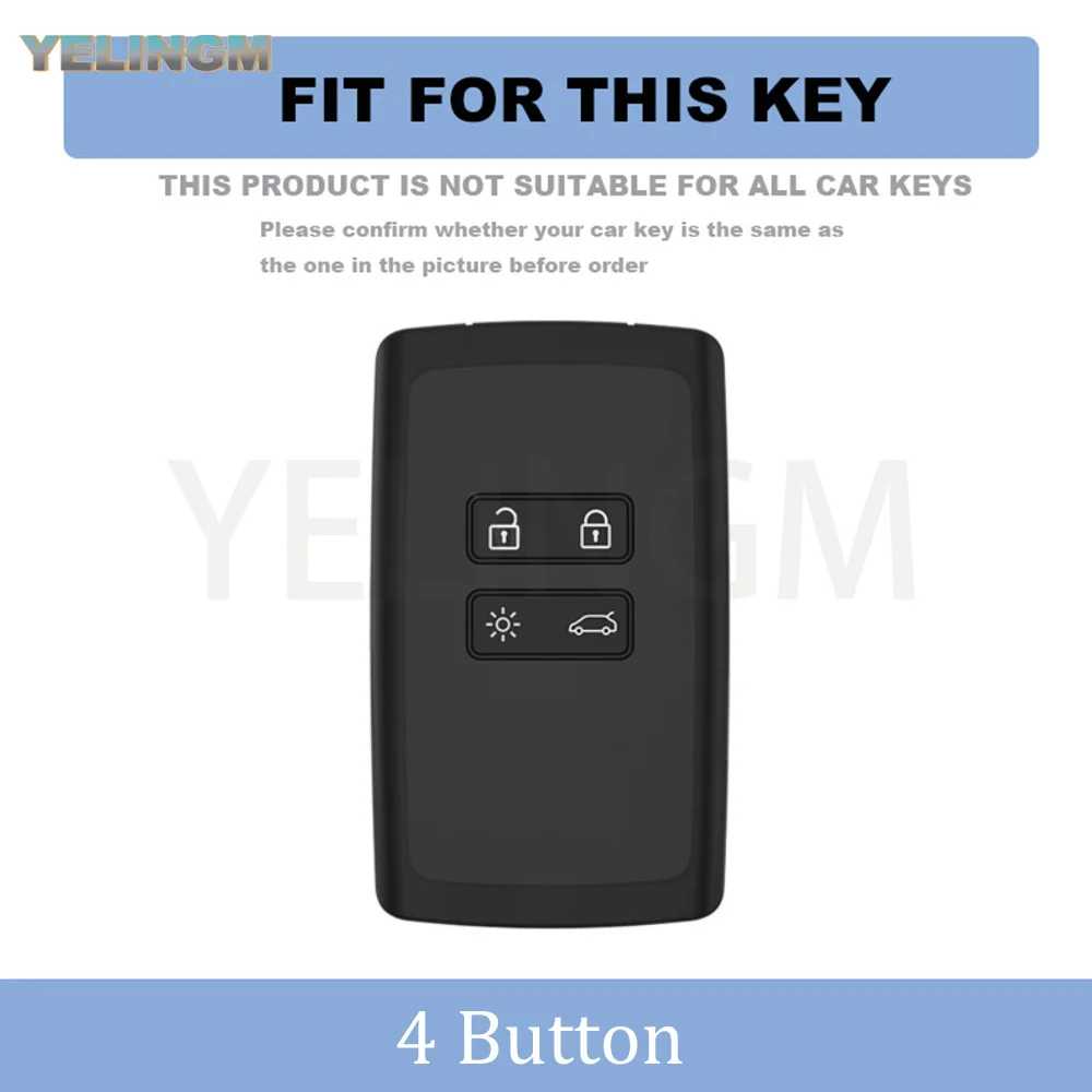 For Renault Koleos Kadjar Scenic Megane Sandero Espace Clio Captur Talisman Dacia Sandero Duster Logan Jogger Car Key Case Cover