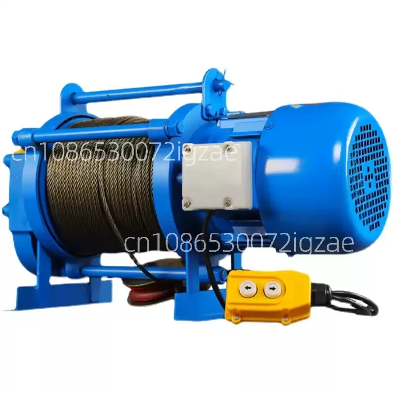 

220v 380V 30m 60m1500kg lift wire rope motor electric winch with clutch