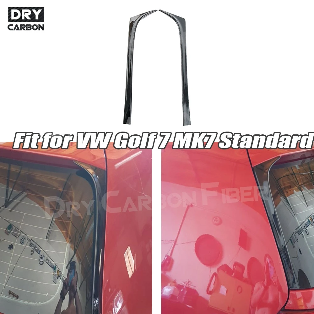 for Volkswagen Golf 7 MK7 Standard Not For GTI R 2014 2015 2016 2017 Gloss Black Rear Spoiler Side Wing Lip Car Accessories
