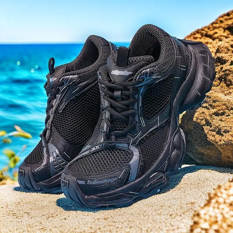 

Спортивная обувь для баскетбола средней высоты с трехмерной подошвой и противоскользящим резиновым дизайном, готовая к изготовлению.