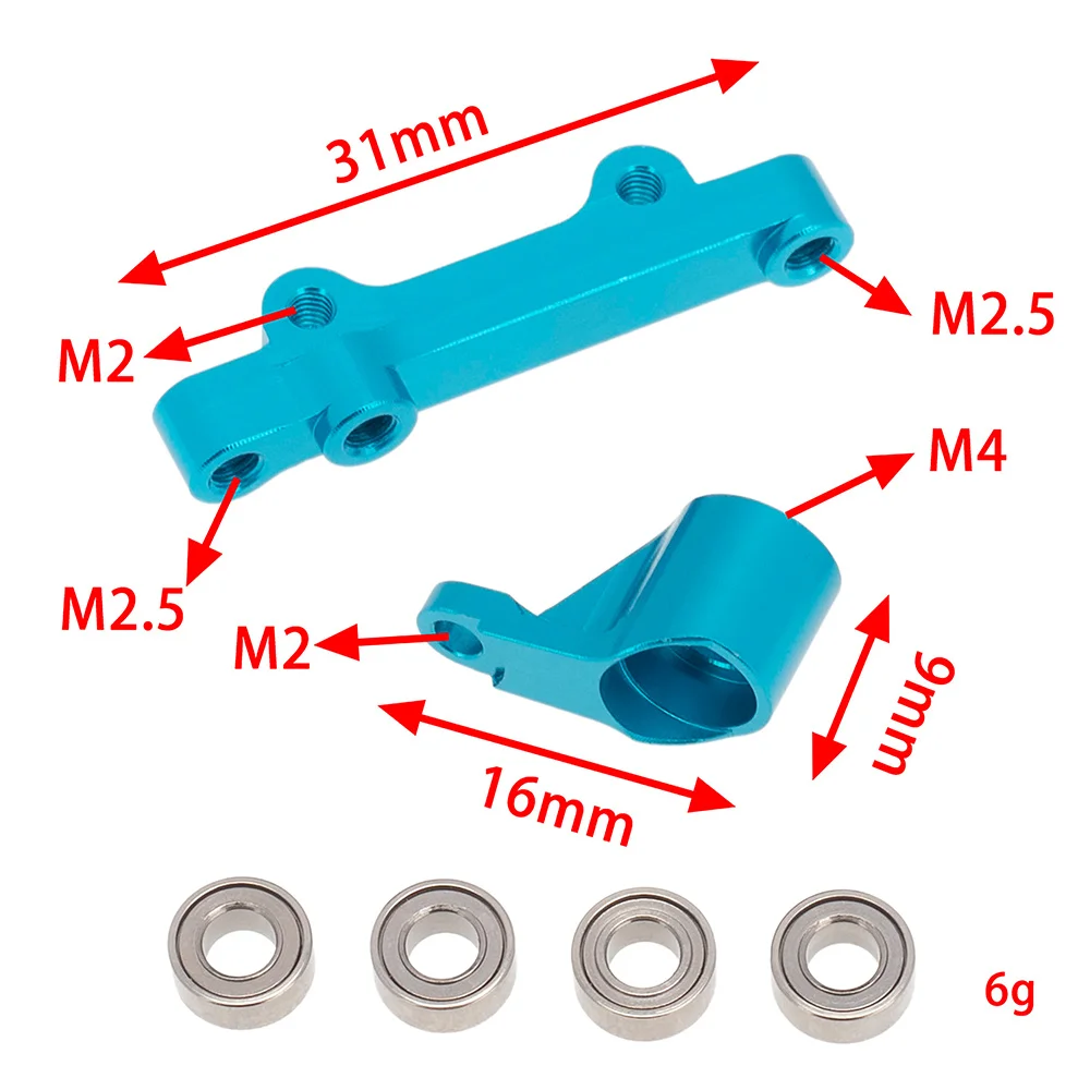 Metal Bellcranks and Drag Link Steering Assembly for Losi 1/18 Mini-T 2.0 2WD Stadium RC Truck Car Upgrade Parts,1