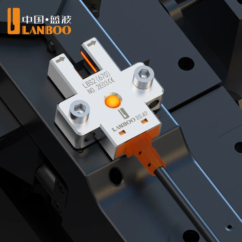

LANBOO High-Speed Photoelectric Sensor 3KHz Response Time 5.1mm Detection NPN/PNP Output DC5-24V Wide Voltage for Industrial Use