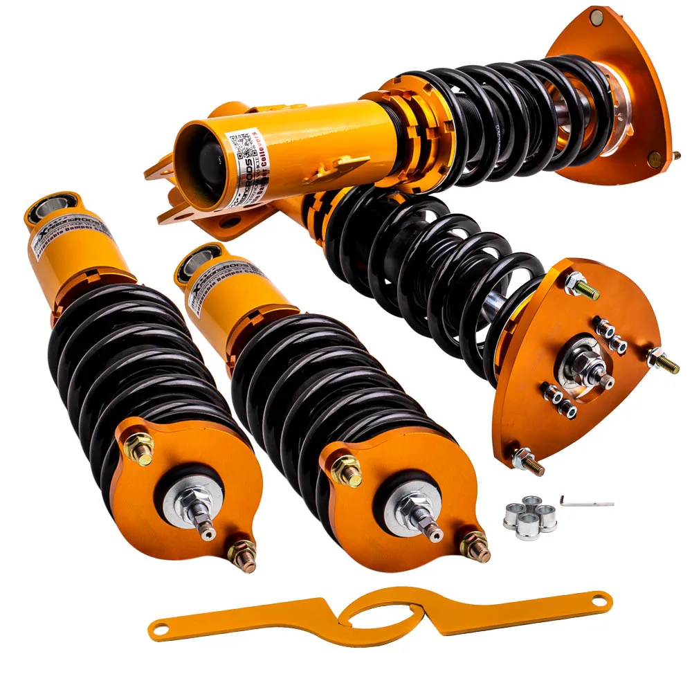 MaXpeedingrods 24 Ways Adjustable Damper Coilover Kit for Subaru Legacy Liberty 2005-2009 BL BP Suspension Shocks