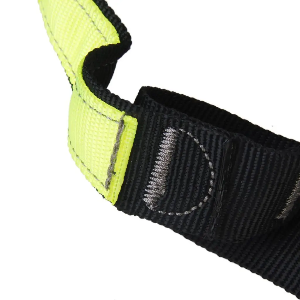 4-Step Etrier Webbing Ladder Hanging Rope for Climbing Caving Rescue Black