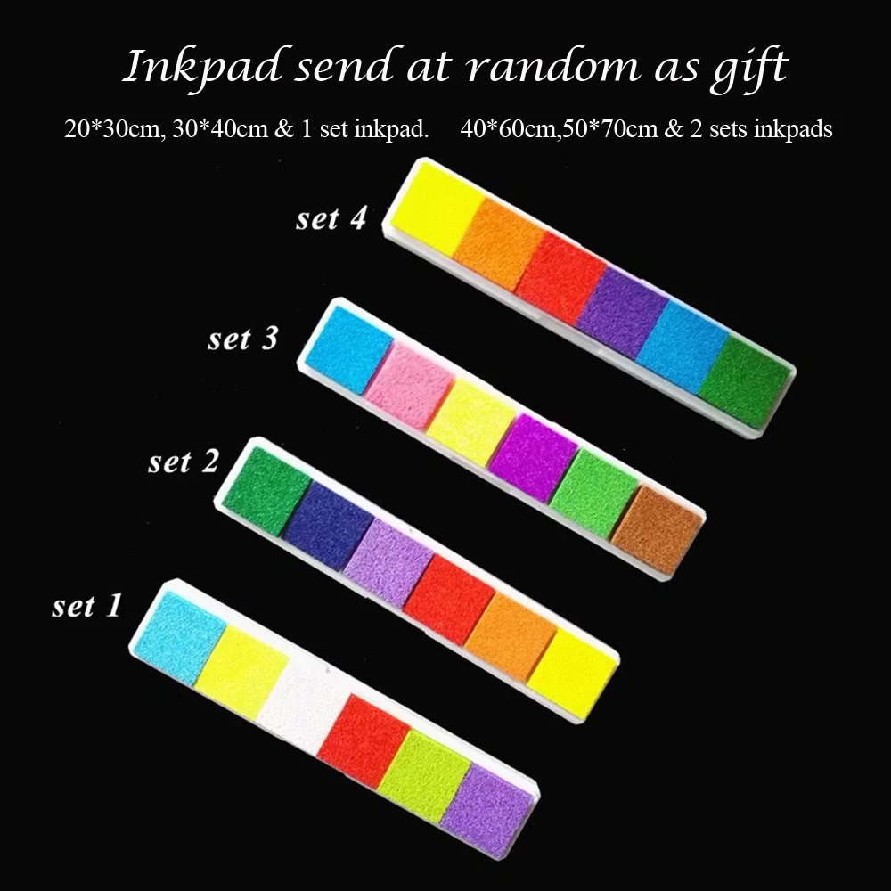 حار 50X70cm متعدد الحجم شجرة الزفاف بصمة ضيف توقيع قماش اللوحة مع مختمة لحفل الأحداث الديكور #4