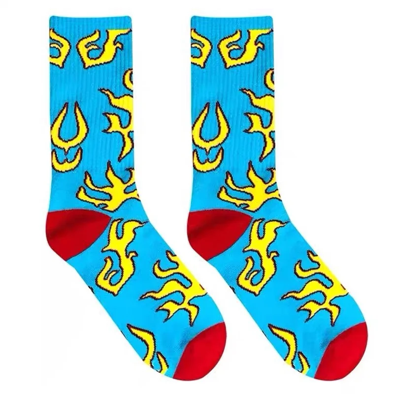 Chaussettes de travail en coton pour hommes, chaussettes de sport longues et respirantes, chaussettes décontractées pour hommes, chaussettes de vélo