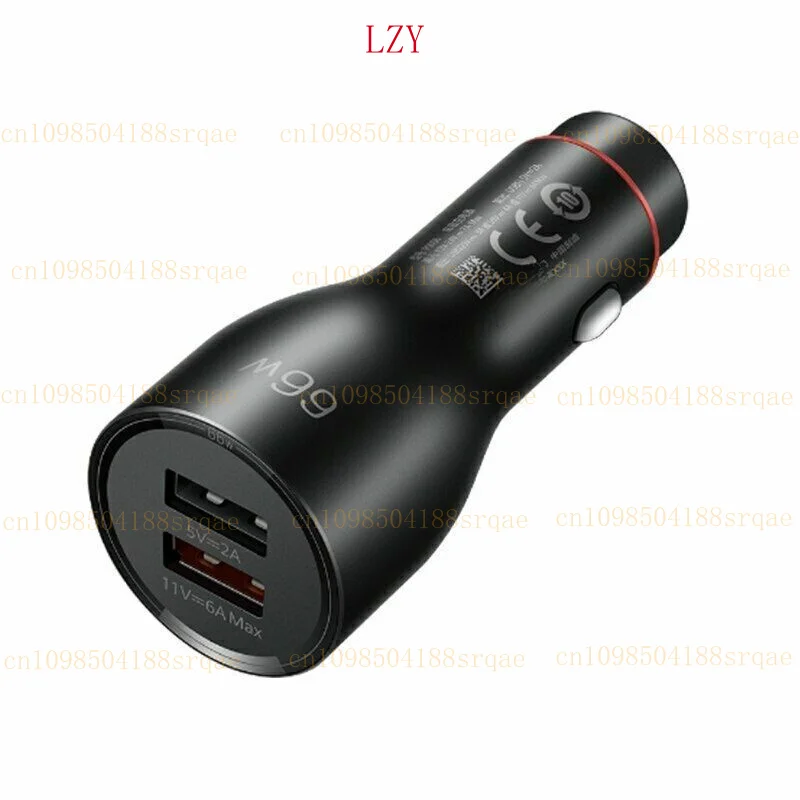 Para Huawei SuperCharge Cargador de Coche Max 66W Original Carga Rápida Doble USB