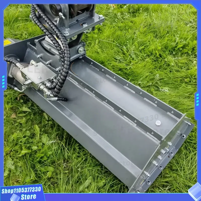 Hydraulic Flail Mower for Mini Excavator Grass Shredder Cutter Attachment Small Lawn Mulcher Heavy Duty Brush Clearing Tool