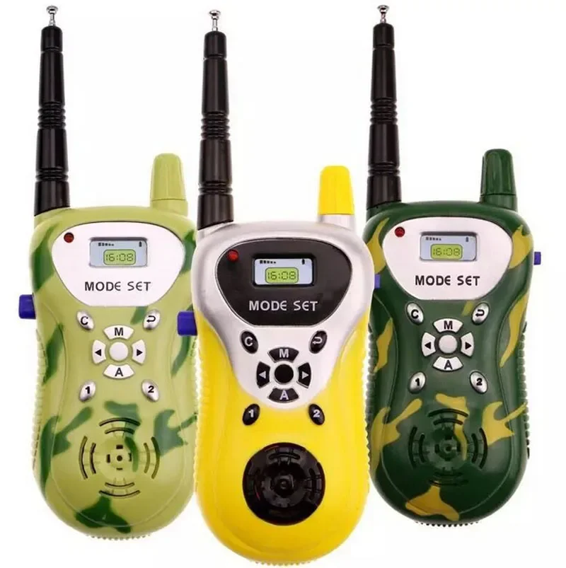 Novelty Walkie Talkie Toys kids Children Simulation Intercom Camouflage Military Style