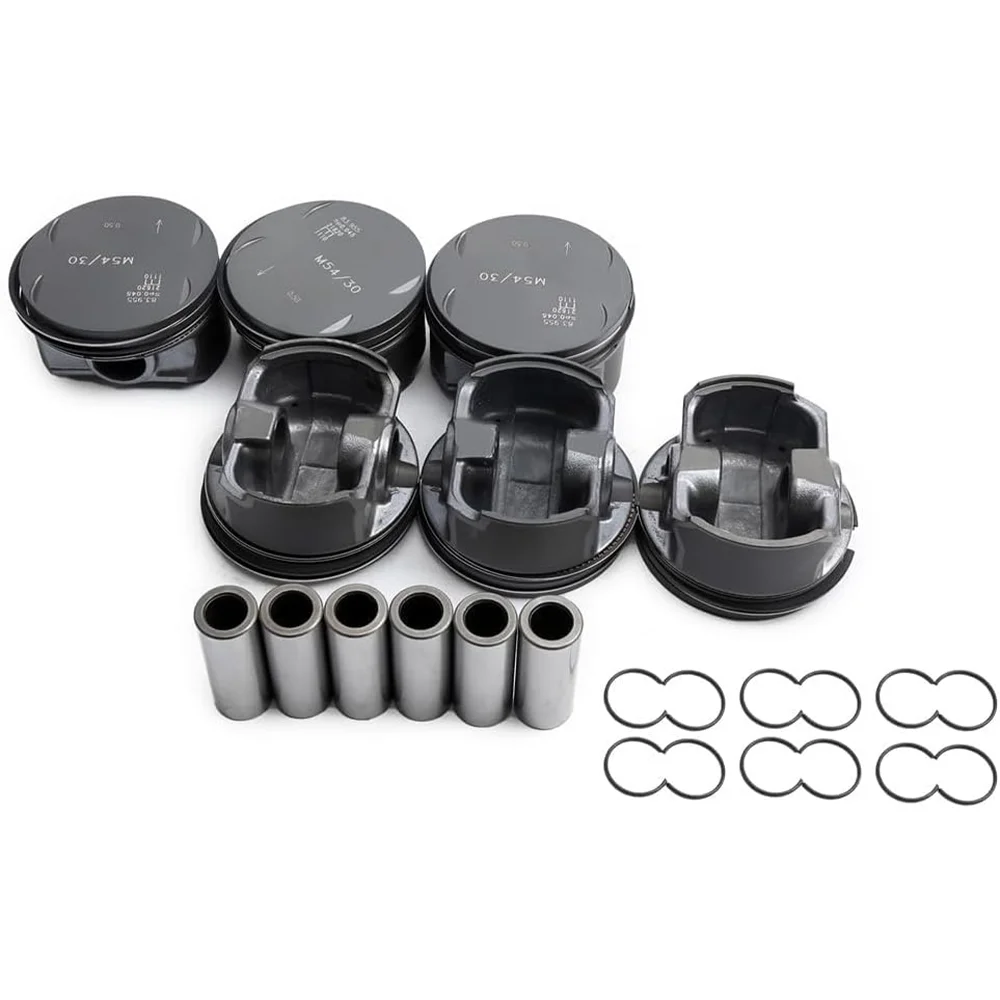 M54B30 Engine PISTON & RINGS Kit For BMW 3.0L 3.0 L T L6 GAS 11257506222 11257506252 2001-2006 330CI 330I 330XI X3 X5 Z3 Z4