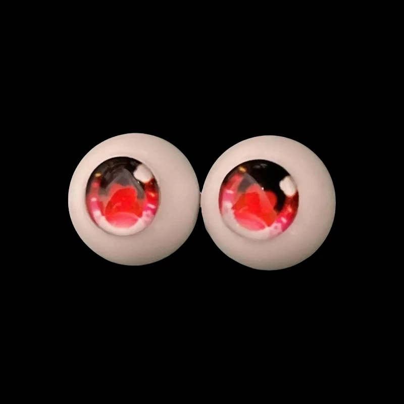 2 ペア人形眼球 12 ミリメートル/14 ミリメートル 1/6 BJD 人形 DIY おもちゃアクセサリー漫画眼球アニメ目カラフルな目