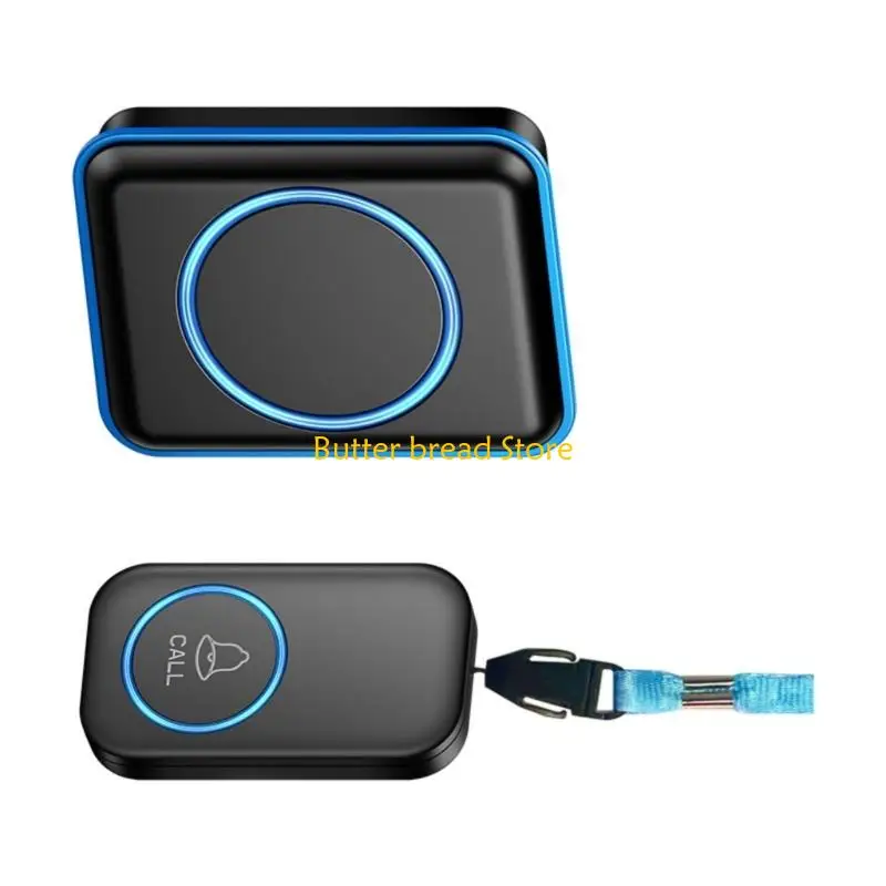 W89C كبار السن مقدمي خدمات الإنذار Pager Wireless Call Button 5 Gear Sound قابل للتعديل