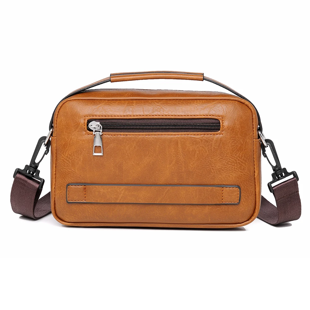 New men's fashionable large capacity horizontal men's backpack shoulder bag, high-end designer men's crossbody bag