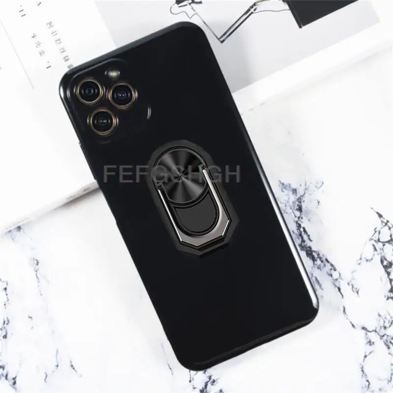 Dla Blackview A95 Case 6.53 ''powrót palec serdeczny miękki TPU silikonowy pokrowiec dla BlackviewA95 Case A 95 2022 obudowa telefonu
