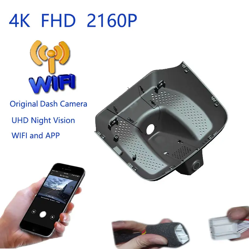 4K Plug And Play Car Video Recorder Wifi DVR Dash Camera For LYNK&CO 08 09 Lingke 08 09 2021 2022 2023 2024 2025 Dashcam