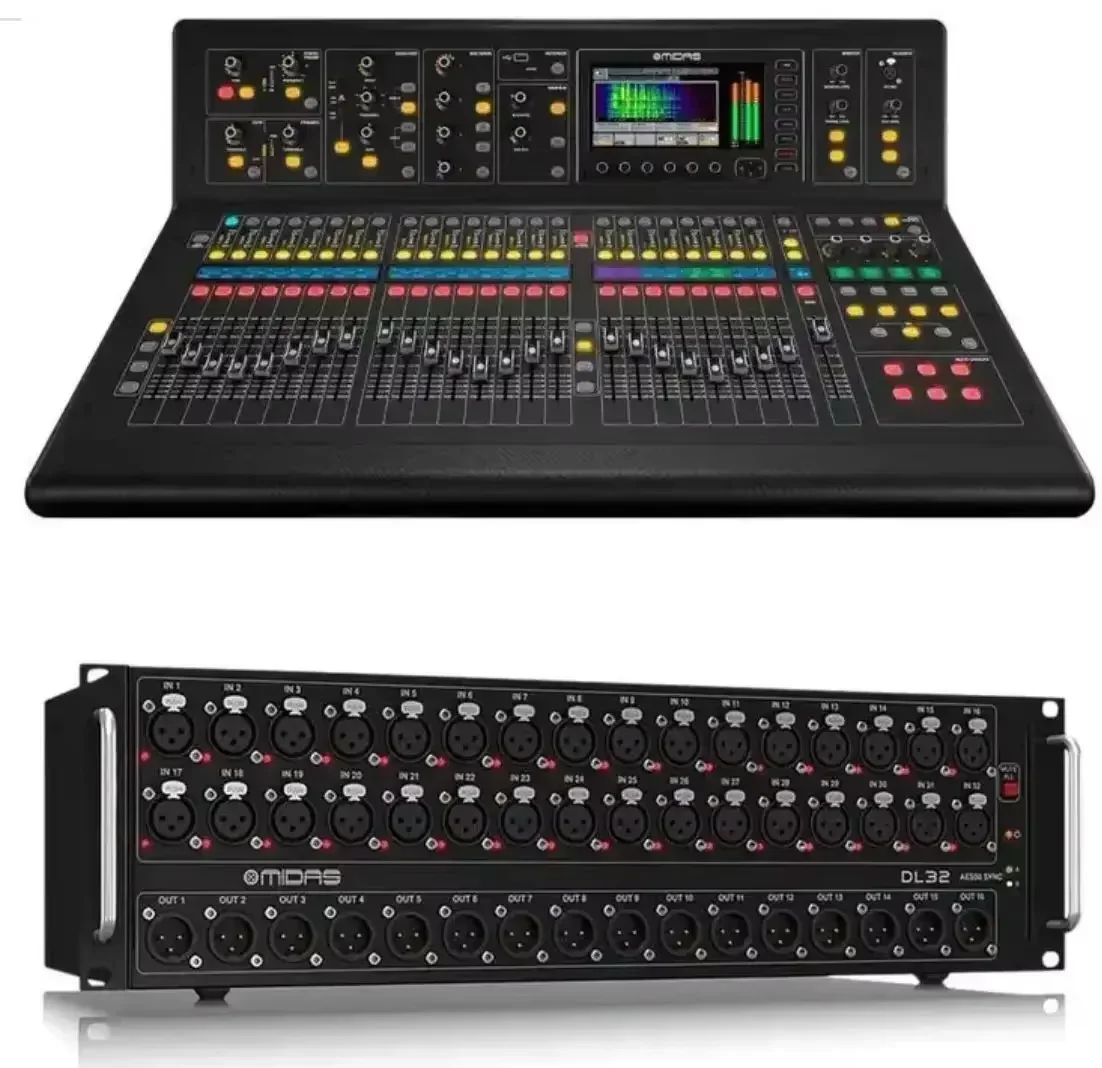 BEST Brand new  M32R Live Digital Mixer DL32 Stage Box 150 Cat5 Network Cable Spool digital mixer audio mixer