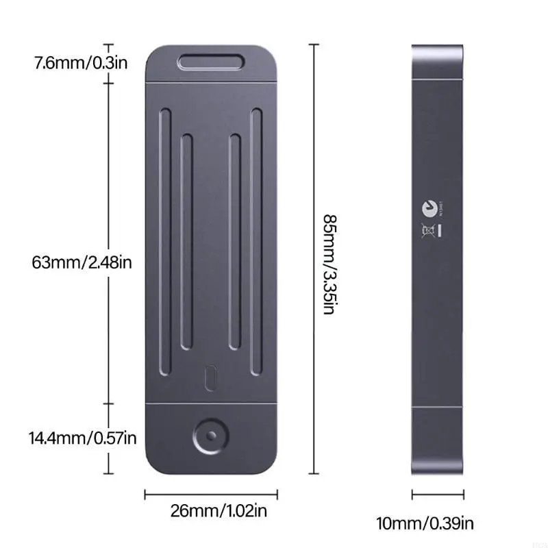 

USB3.2 CFAST 2.0 Адаптер считывателя карт с USB C и USB Совместимость для быстрого перевода алюминиевого сплава 193A