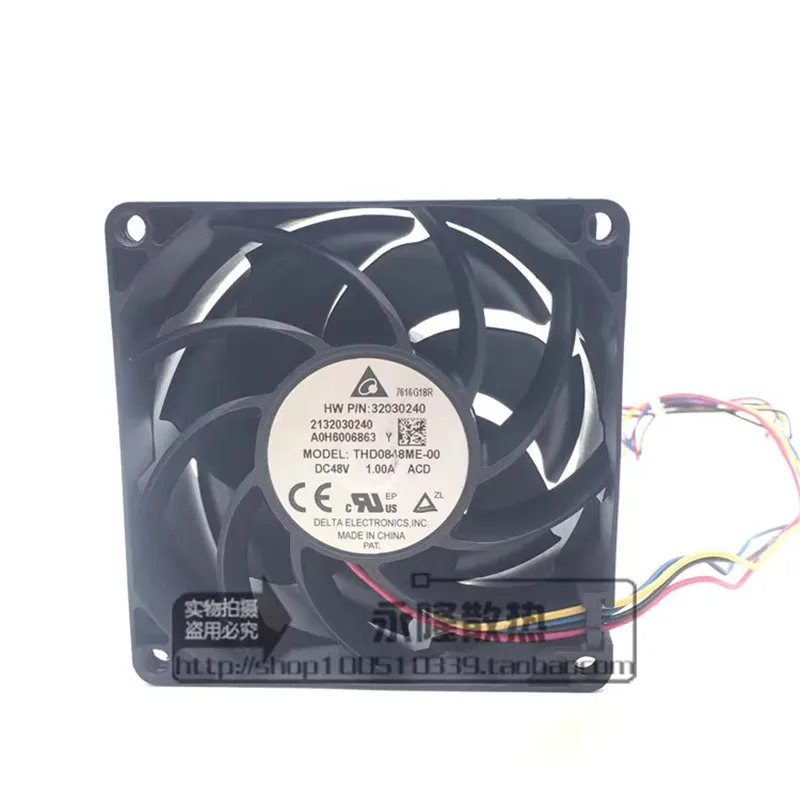 

Authentic THD0848ME-00 48V 1.00A 80 * 80 * 38MM 8CM violent high speed chassis server cooling fan