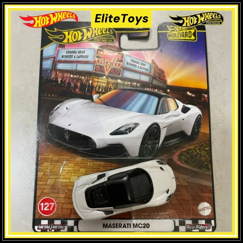 

2025 НОВАЯ литая под давлением модель автомобиля Hot Wheels Premium Boulevard Maserati Mc20 масштаб 1:64, легкосплавный автомобиль, коллекционные игрушки, подарок для мальчика